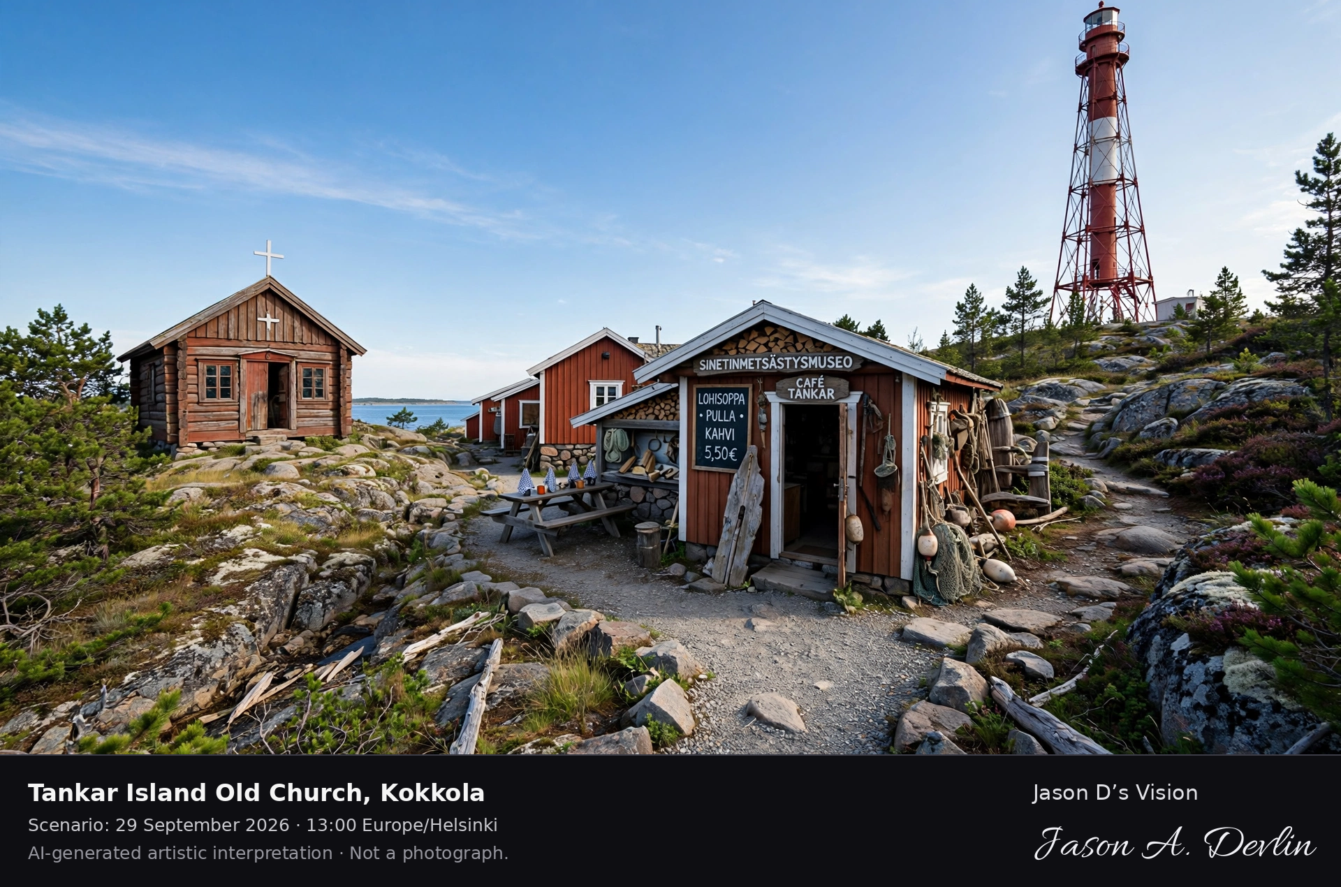Tankar Island Old Church, Kokkola