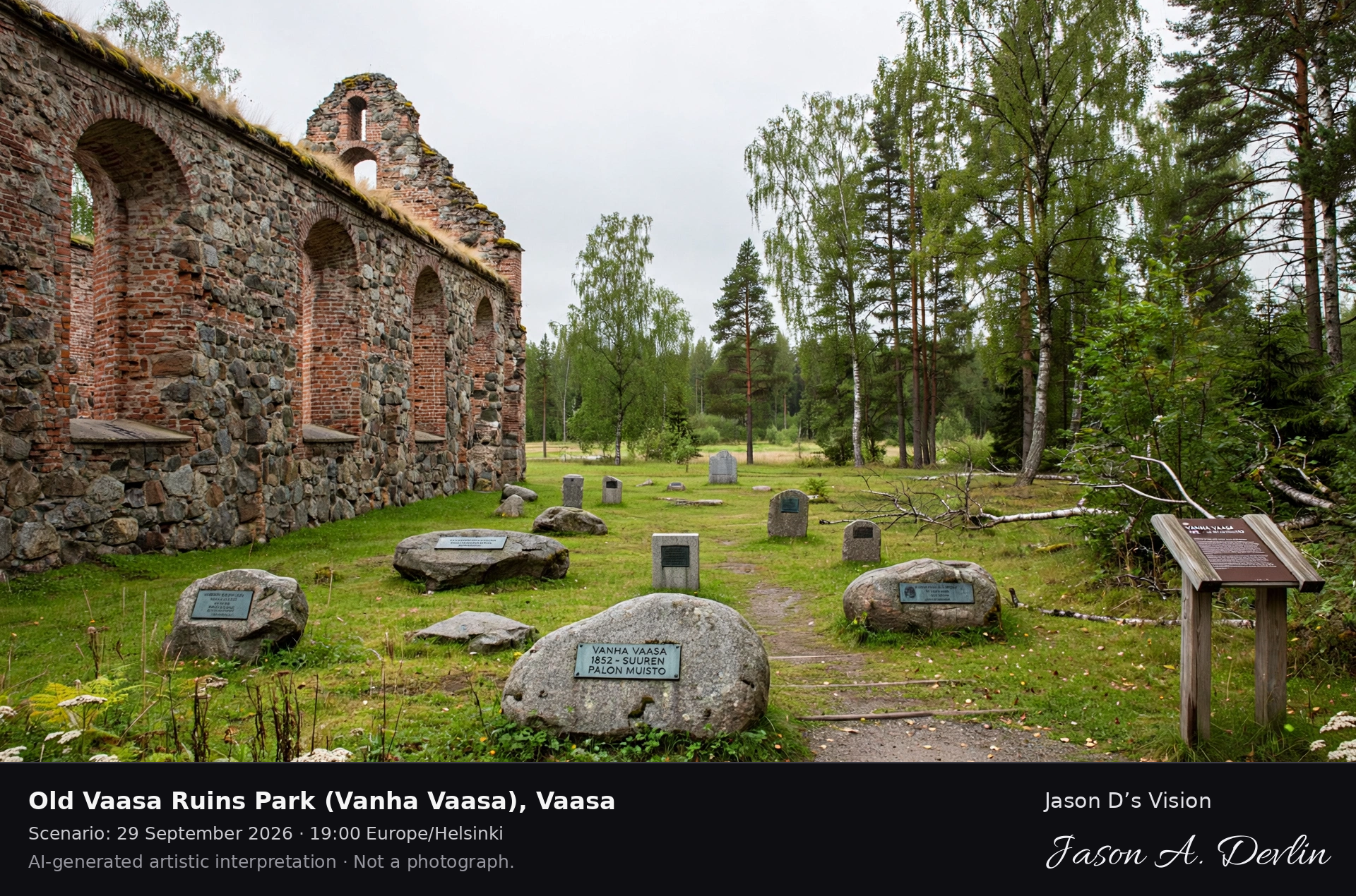 Old Vaasa Ruins Park (Vanha Vaasa), Vaasa