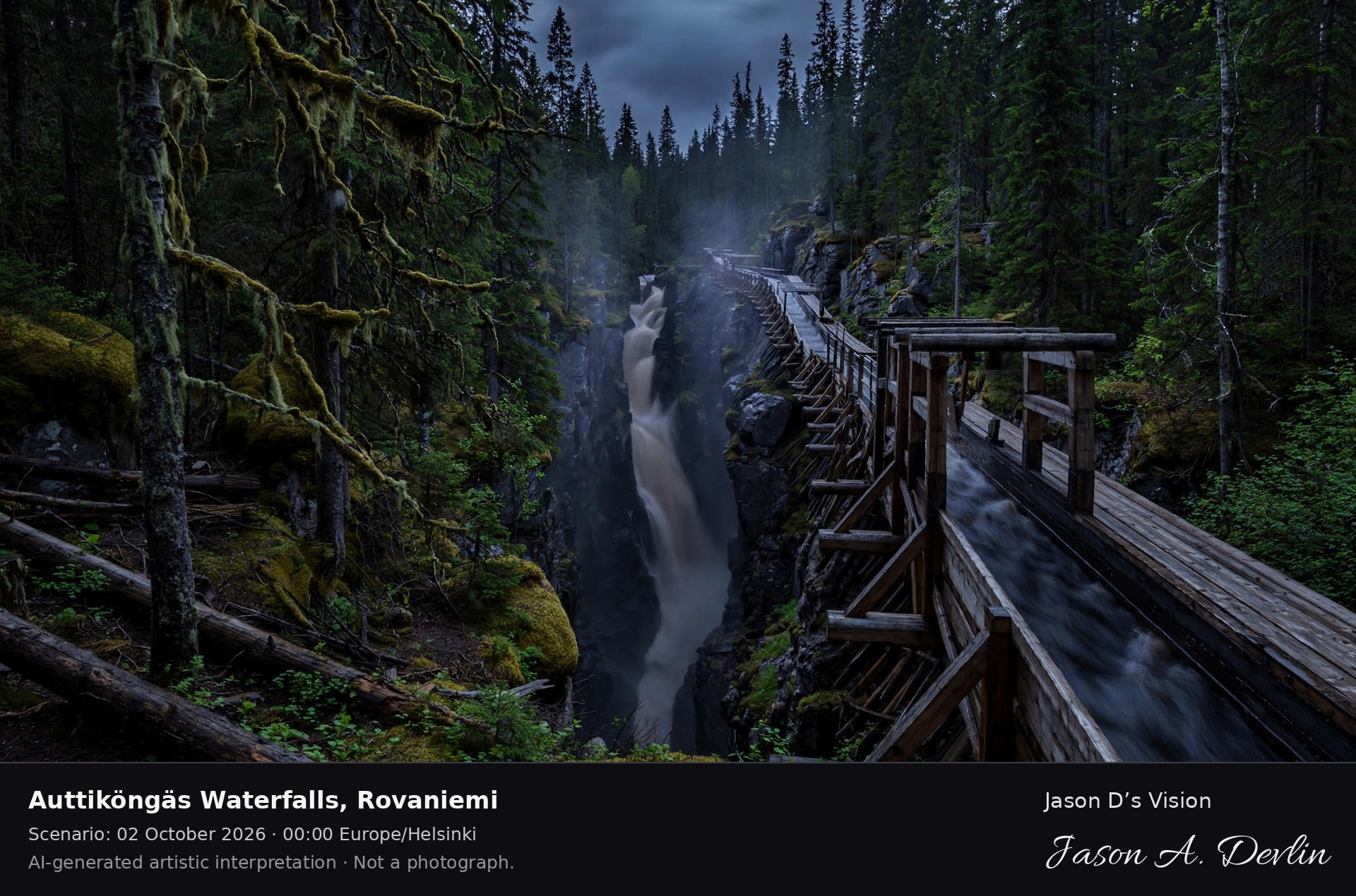 Auttiköngäs Waterfalls, Rovaniemi