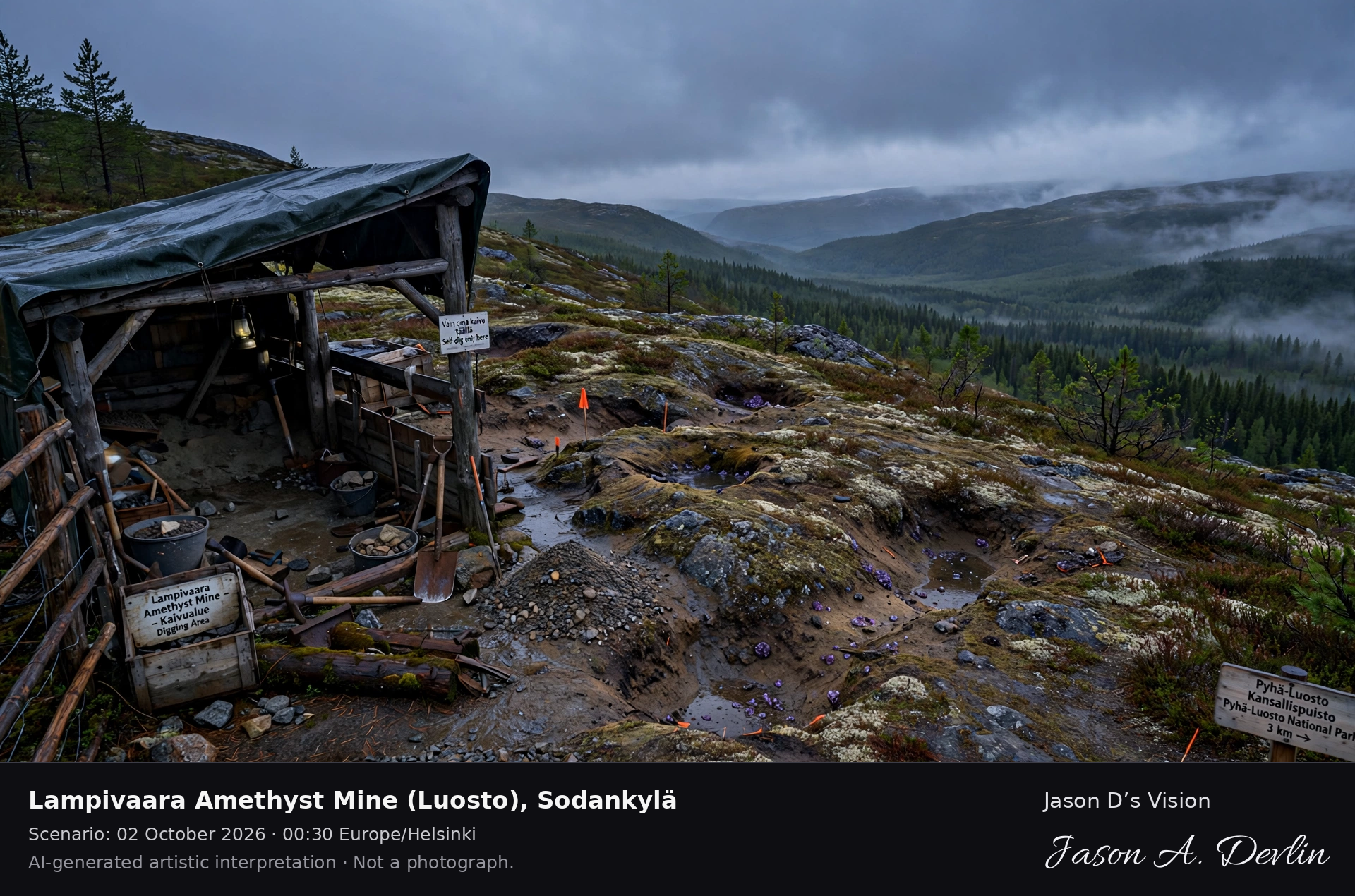 Lampivaara Amethyst Mine (Luosto), Sodankylä